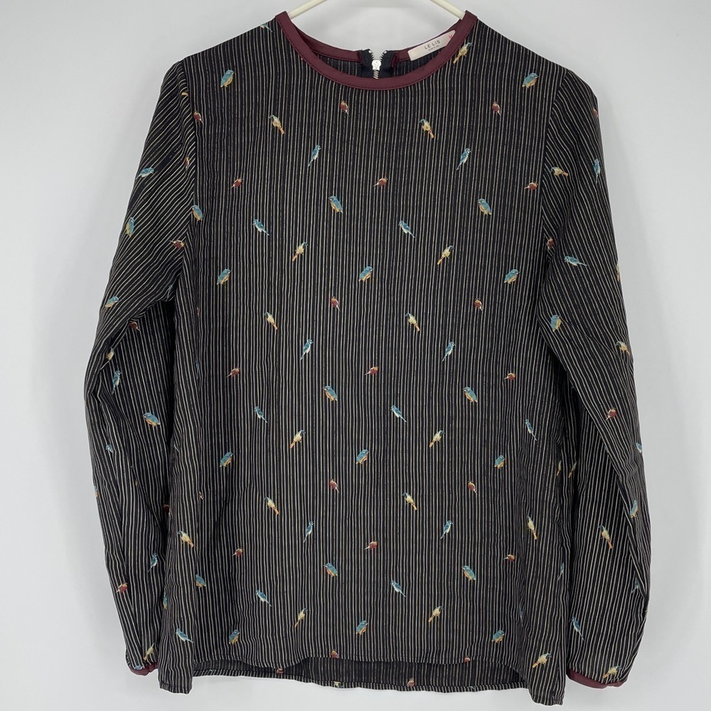 Le lis Striped Bird Shirt
